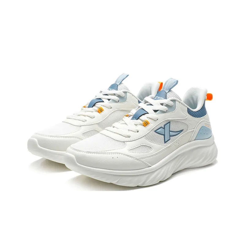 XTEP Running Shoes Men Low Top Sail White/Vintage Blue/Dusk Dusty Blue-2