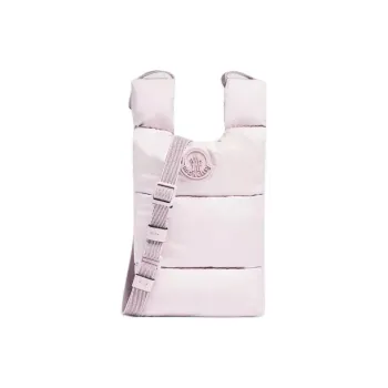 Moncler Nylon Shoulder Bag Crossbody Bag Women's Natural White