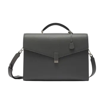 Valextra Iside Calfskin Briefcase, Handbag, Shoulder Bag Men's Smoke Gray