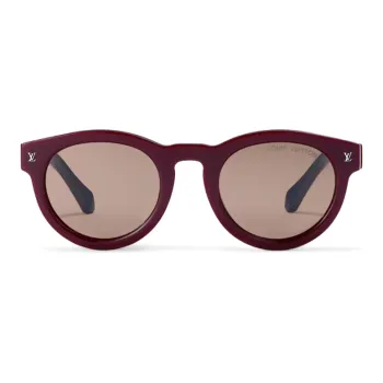 LOUIS VUITTON Acetate Round Sunglasses Unisex Red