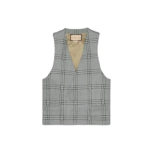 GUCCI Vests Men Gray