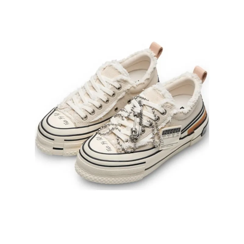 VESSEL Tiramisu Lows Slip Resistant Low Top Canvas Shoes Unisex Ecru-1