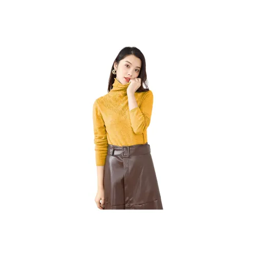 Vidolas Sweaters Women's Double-Sided Yellow