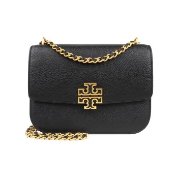 TORY BURCH Britten Cow Leather Crossbody Bag, Shoulder Bag Women's Black