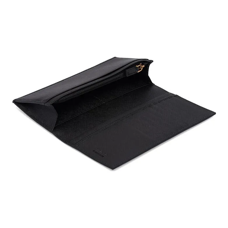 PRADA Saffiano Leather Wallet Men's Black-3
