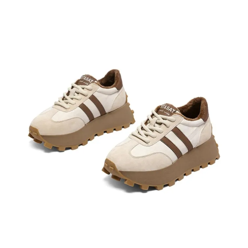 ST&SAT Chunky Sneakers Women's Low Top None-4