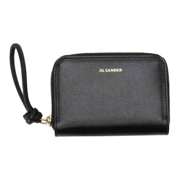 JIL SANDER Logo Plaque Zipped Wallet