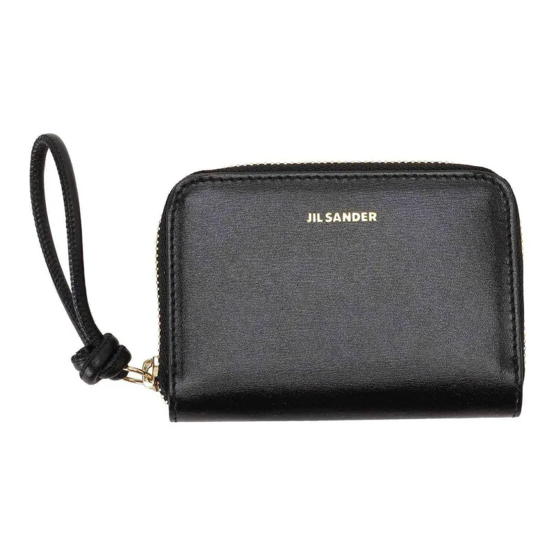 JIL SANDER Logo Plaque Zipped Wallet-0