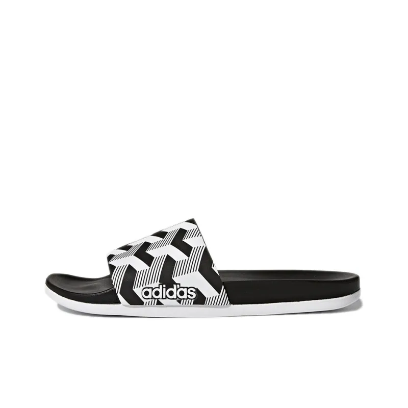Adidas Adilette Cf+ Link Slippers 'Black White'-0