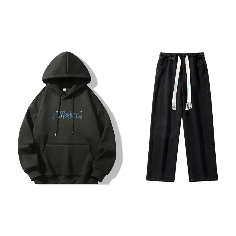 LA'T.WEEKEND Sweatshirt Set Unisex-13