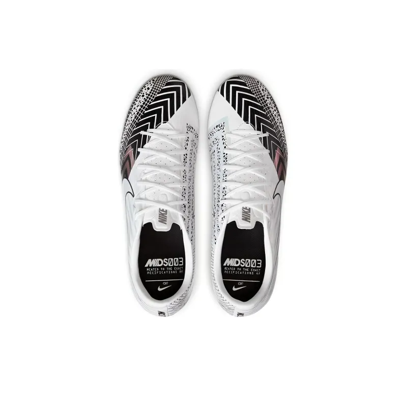 Nike Mercurial Vapor 13 HG Rubber Short Studs Cushioning Anti-Slip And Wear-Resistant Soccer Shoes Men's Black White-3