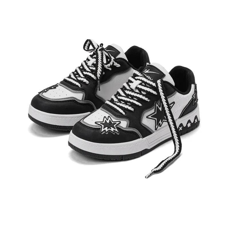 DOUBLE STAR 88 Slip Resistant Cushioning, Abrasion Resistant, Height Increasing Low Top Skateboard Shoes Unisex-6