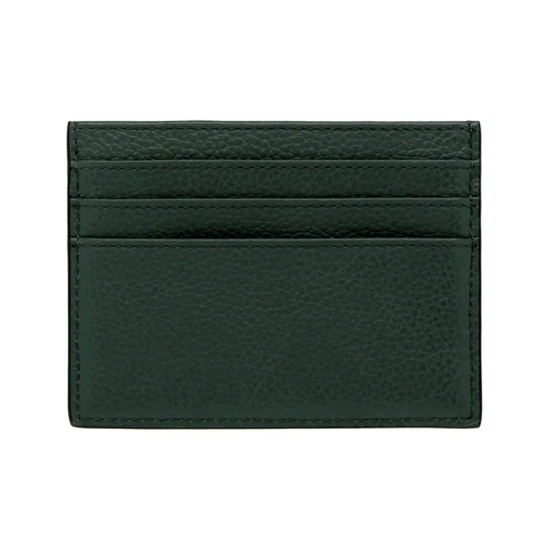 Mulberry Grain Cow Leather Card Holder Trumpets Women's Mulberry Green-1