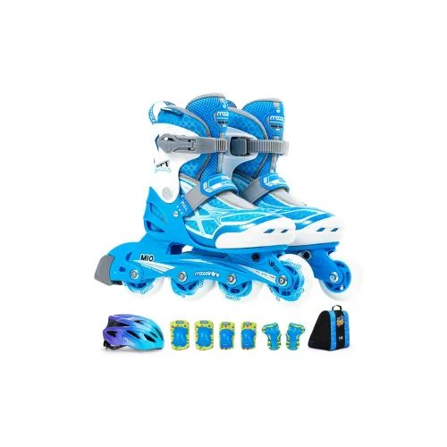 Jackets & Coats Professional Beginner Ice Skating Shoes Kids' Size Adjustable Blue