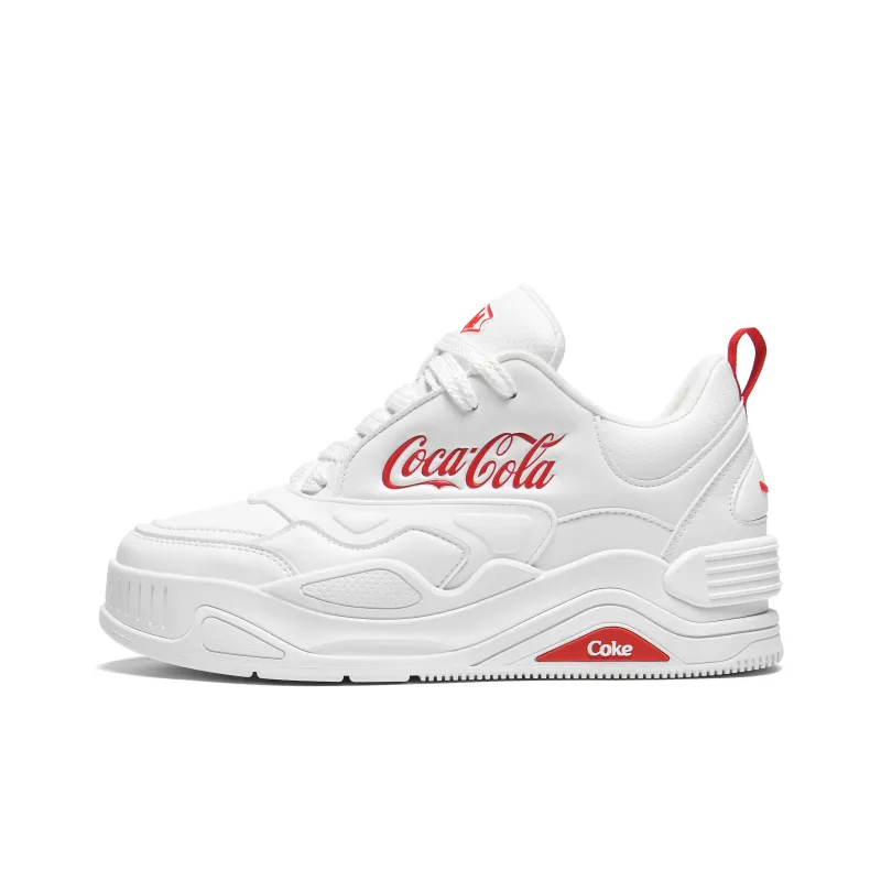 Coca-Cola Anti-Slip And Wear-Resistant Height Increasing Low-Top Skateboard Shoes Unisex-0