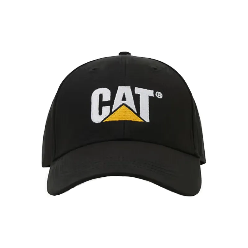CAT Cotton Baseball Caps Unisex Black-1