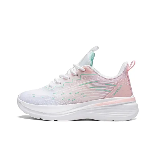Warrior Lightweight And Breathable Low Top Casual Shoes Women's White Pink