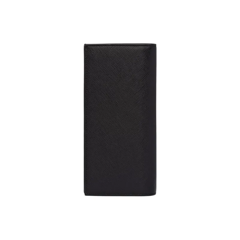 PRADA Saffiano Leather Wallet Men's Black-2