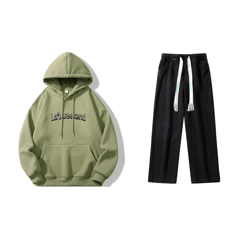 LA'T.WEEKEND Sweatshirt Set Unisex-17