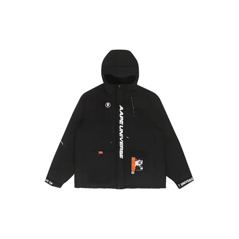 Aape Graphic print Hooded Padded Jacket-1