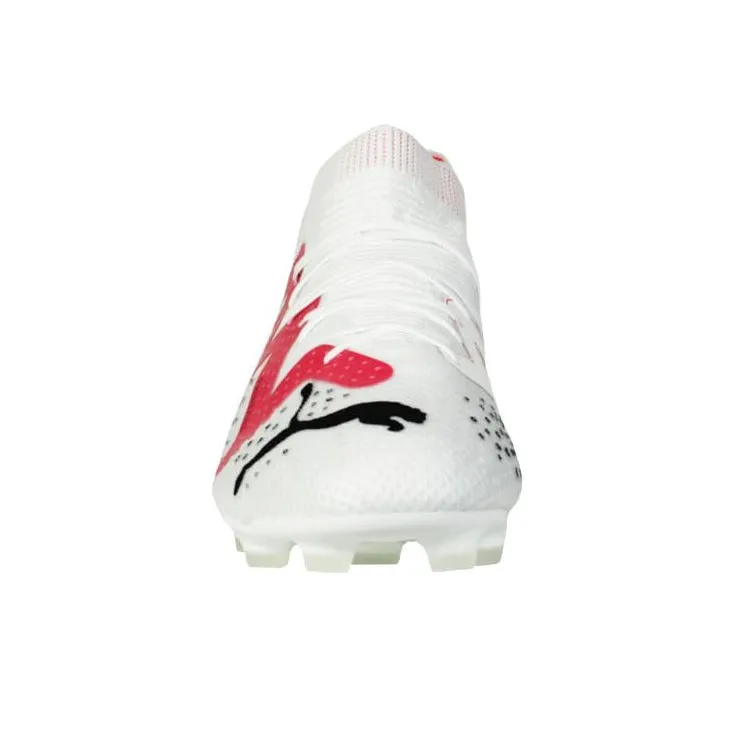 PUMA Future Pro Abrasion Resistant Breathable Soccer Shoes Unisex White Pink-3