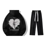 Set (Black Thin Sweatshirts+Black Jeans)