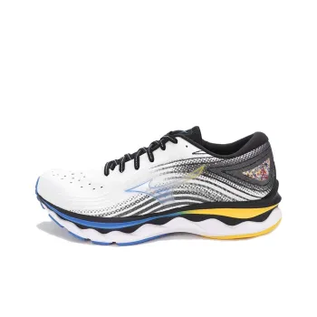 Wave Sky Mizuno 6 Super Wide 'White Blue Yellow'