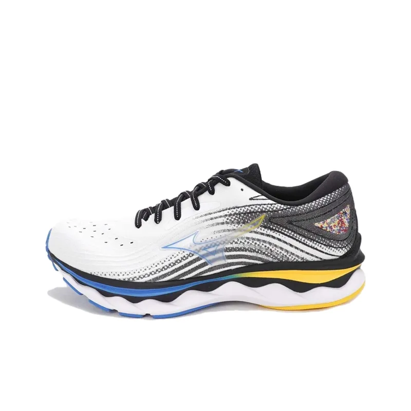 Mizuno Wave Sky 6 Super Wide 'White Blue Yellow'-0