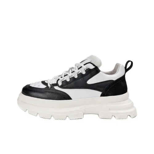 NAUTICA Chunky Sneakers Men Low-Top Black/White