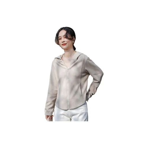 Tonlion Sweatshirts Women's Camel Gray