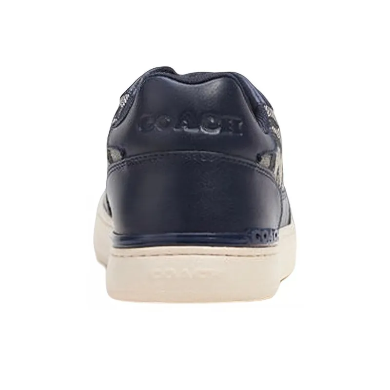 COACH Clip Stylish Skateboarding Shoes Men's Blue Gray-4