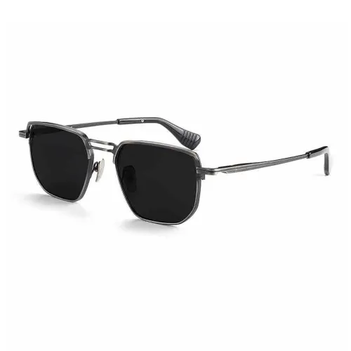 MORTON MUNCH Titanium Aviator Sunglasses Men's