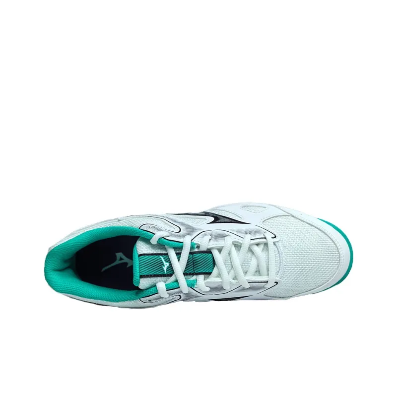 Mizuno Sky Blaster Shock Absorbers With Slip Resistant Features Low Top Badminton Shoes Unisex White Blue-2