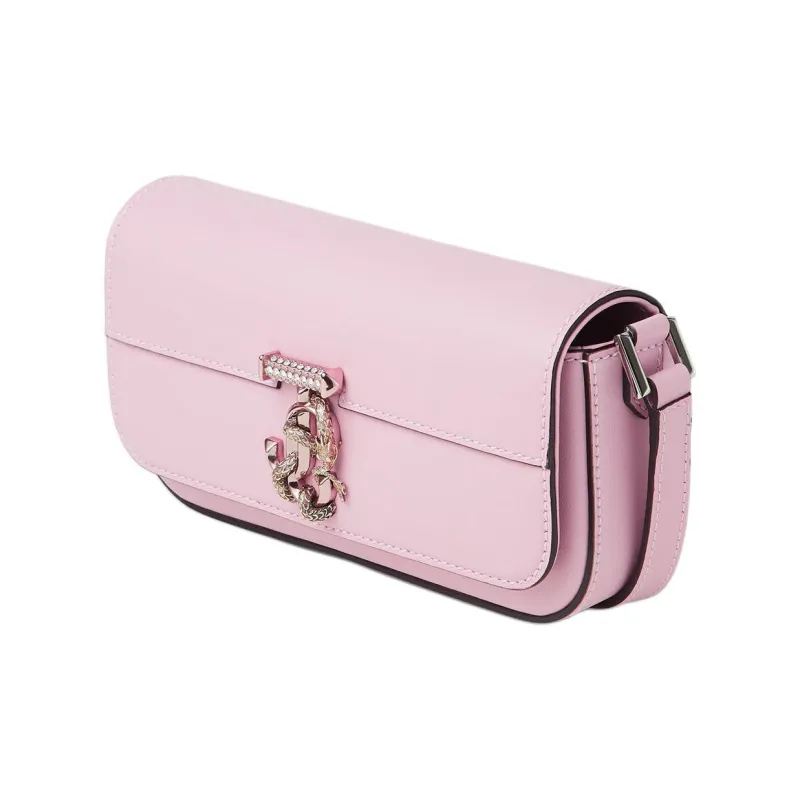 Jimmy Choo Avenue Cow Leather Handbag Shoulder Bag Women's Rose Pink-2