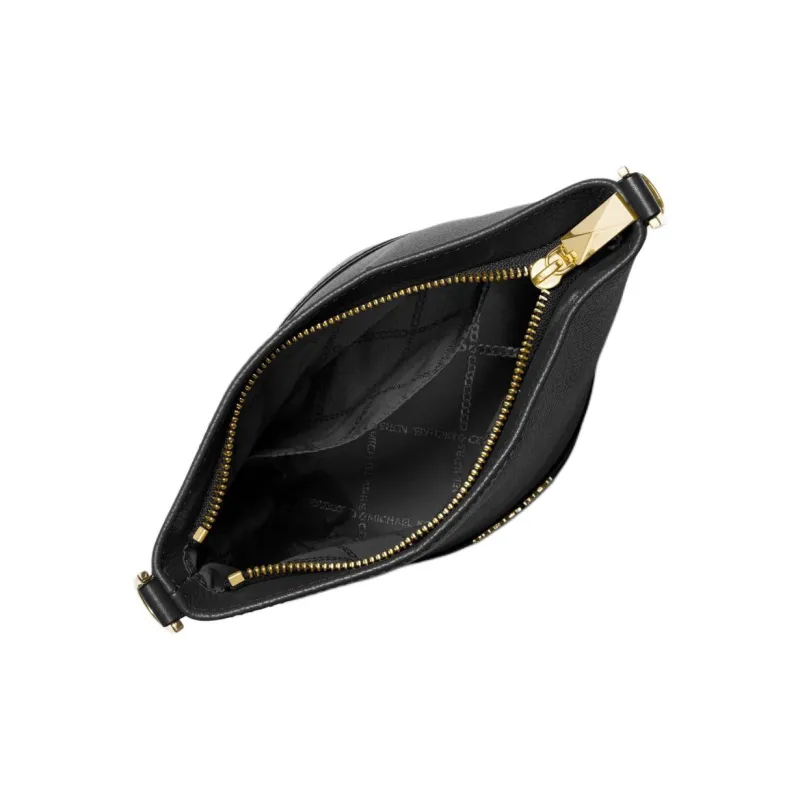 MICHAEL KORS Litchi Grain Leather Bucket Bags One Shoulder Handbag Crossbody Bag Small Size Women's Black-1