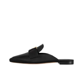 LOUIS VUITTON Capri Quiet Wrap toe Slippers Women's Black