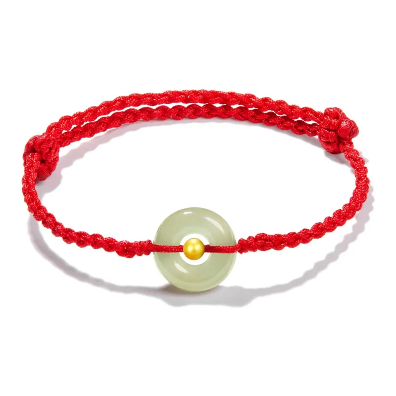 Far Mountain Joe Hetian Jade Bracelets Unisex Pale Greenish White Jade-0