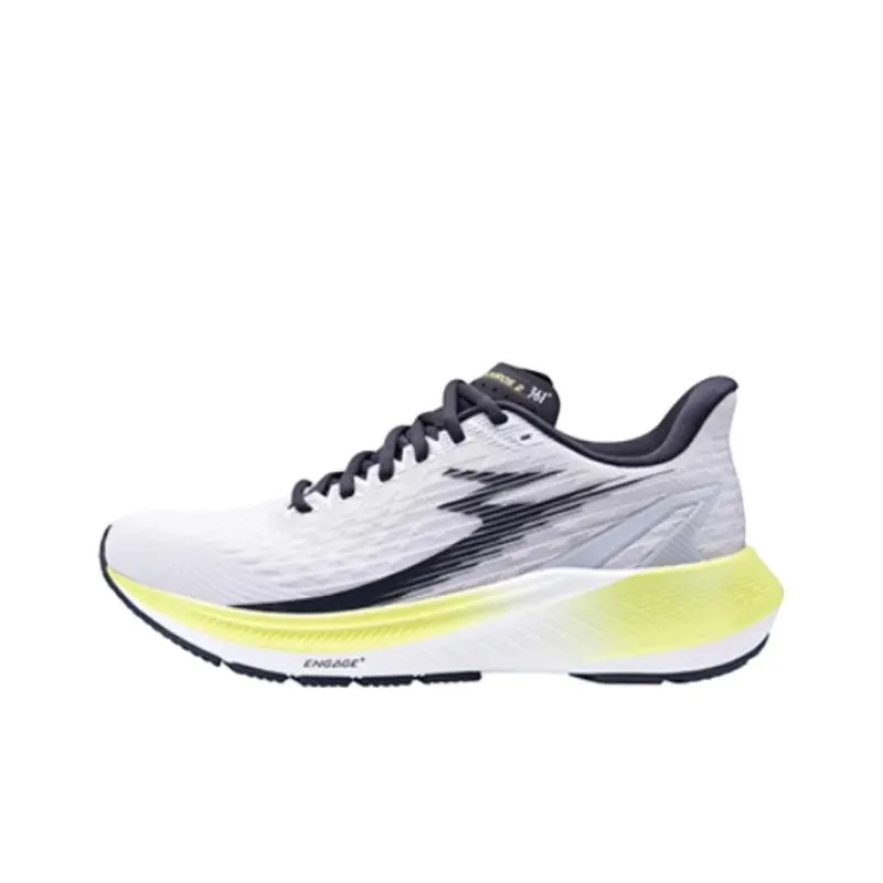 361° Anti Slip Wear Resistant Low Top Running Shoes Unisex Gray Black-0
