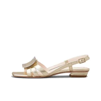 Roger Vivier One Strap Sandals Women's Gold