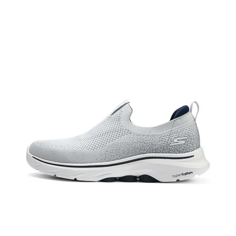 Skechers Anti Slip Wear Resistant Low Top Casual Shoes Men's Gray-0