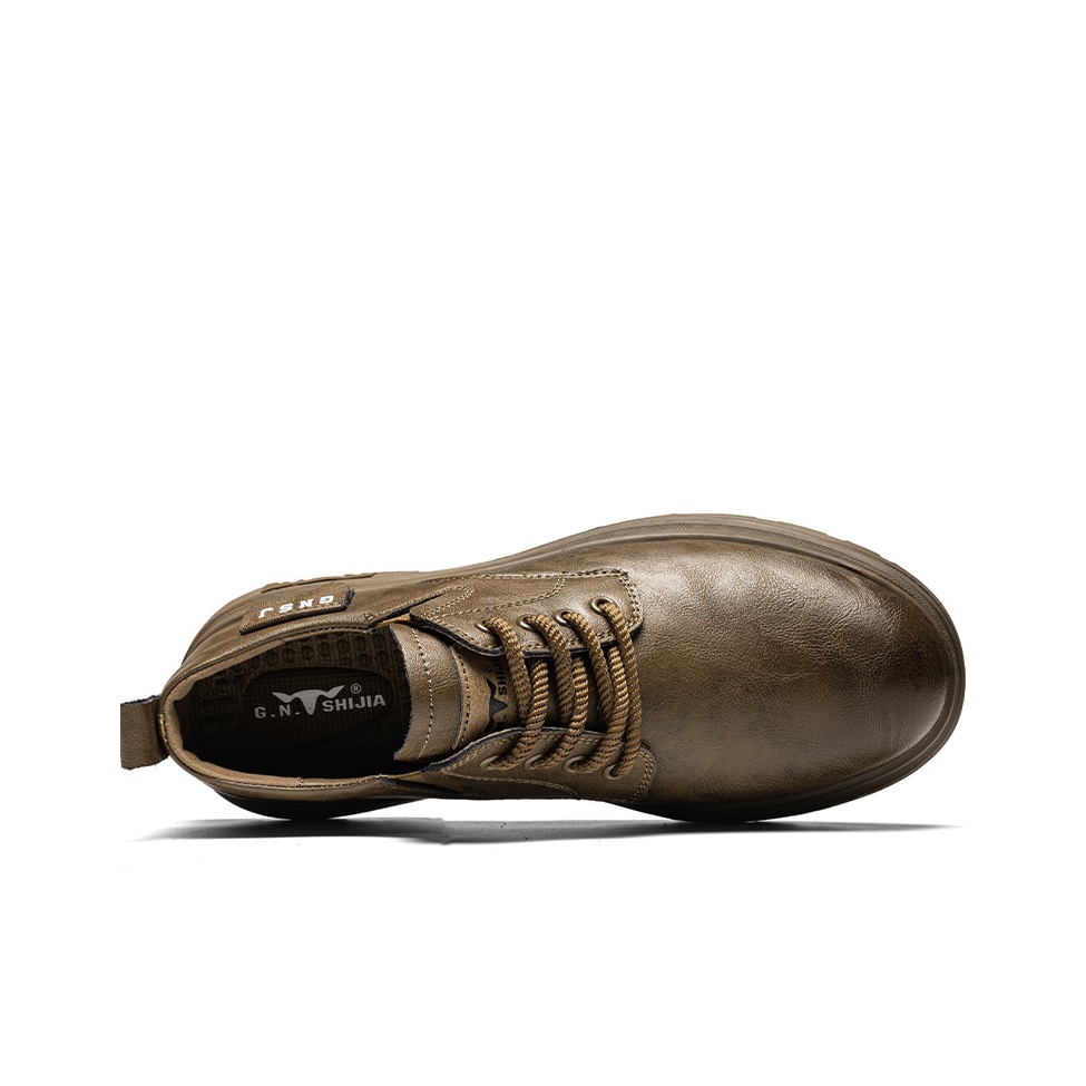 G.N.SHIJIA Casual Shoes Men Low-Top Bronzed EU 44 - POIZON