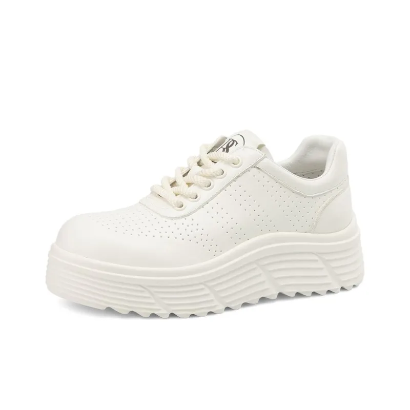 Rosa Bianca Cushioning Wear Resistant Low Top Casual Shoes Women's White-1