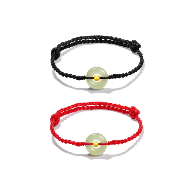 Far Mountain Joe Hetian Jade Bracelets Unisex Pale Greenish White Jade-2