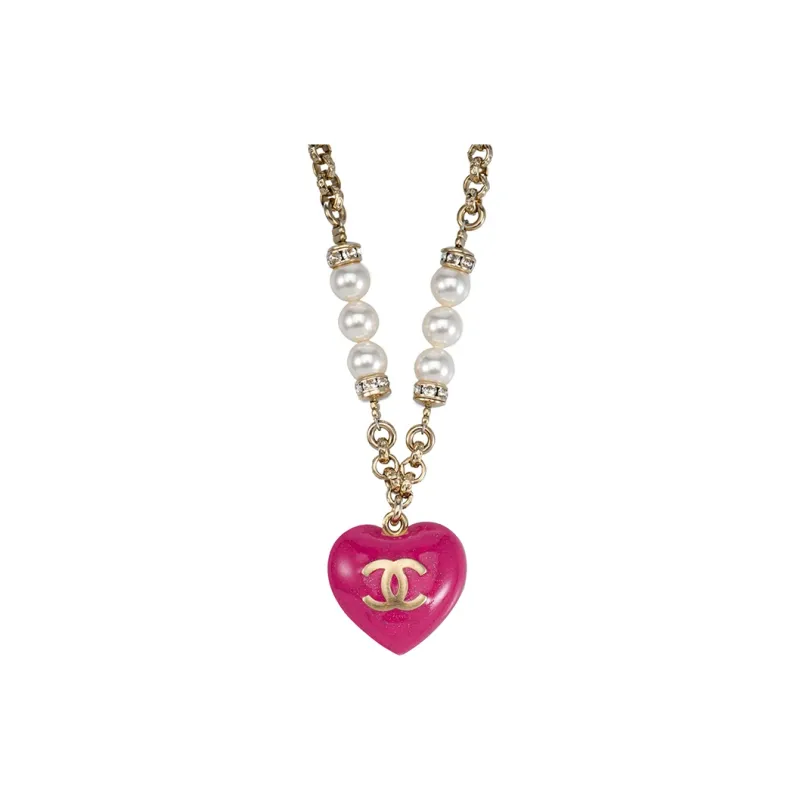 CHANEL Metal Necklaces Women's Gold-1