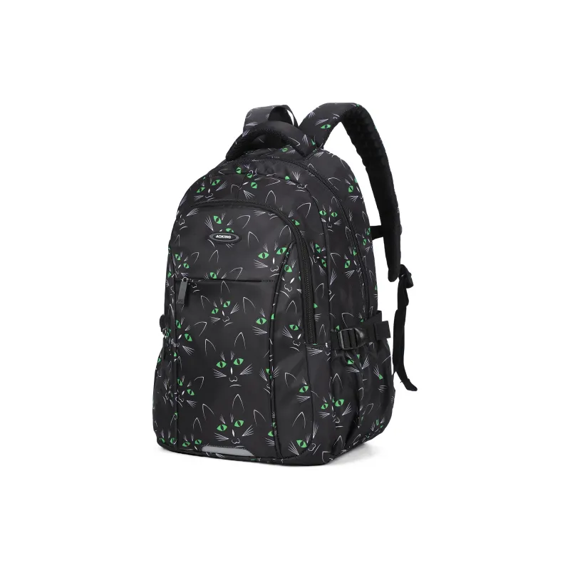 AOKING AK Polyester Backpack Large Size Women's Light Gray/Black/Multicolor-11