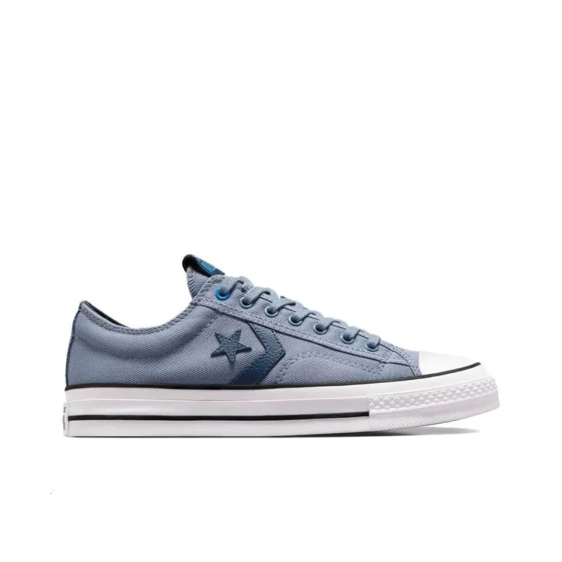 Converse Star Player 76 Anti Slip Wear Resistant Low Top Canvas Shoes Unisex Blue White-1