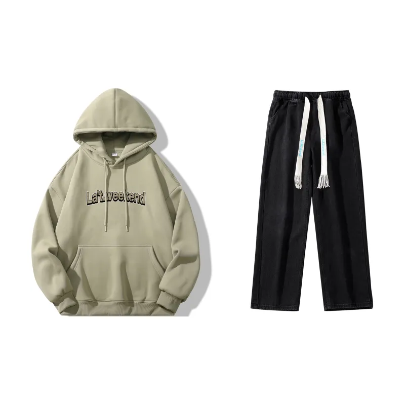 LA'T.WEEKEND Sweatshirt Set Unisex-13