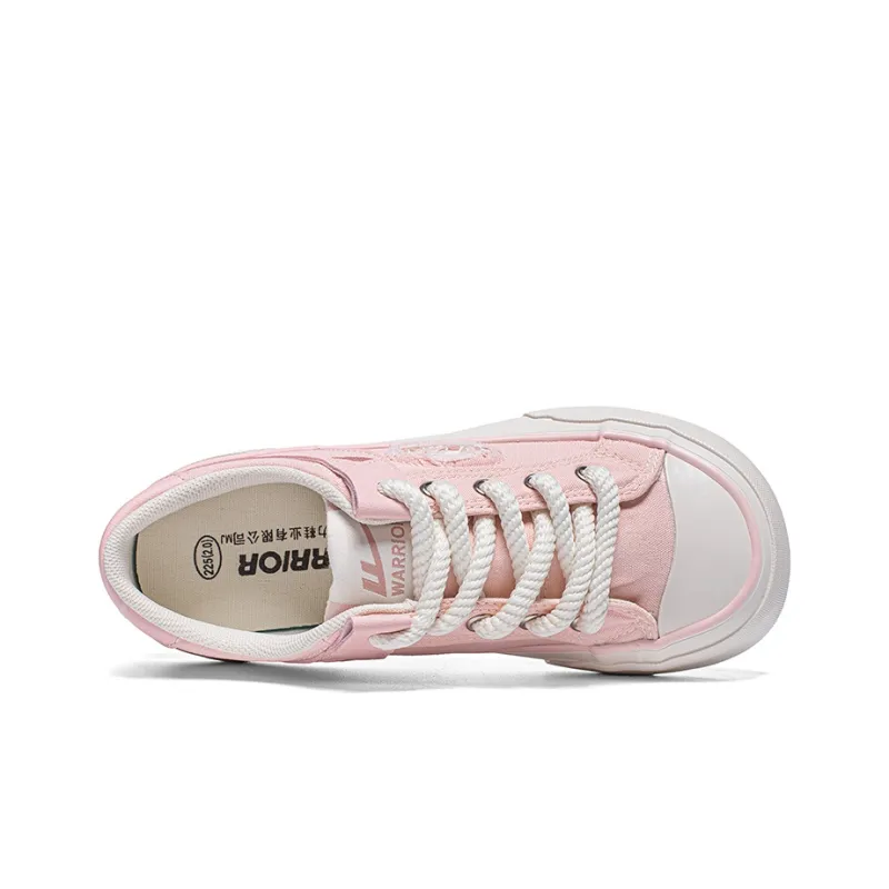 Warrior Lightweight And Breathable Low Top Canvas Shoes Women's Pink-2