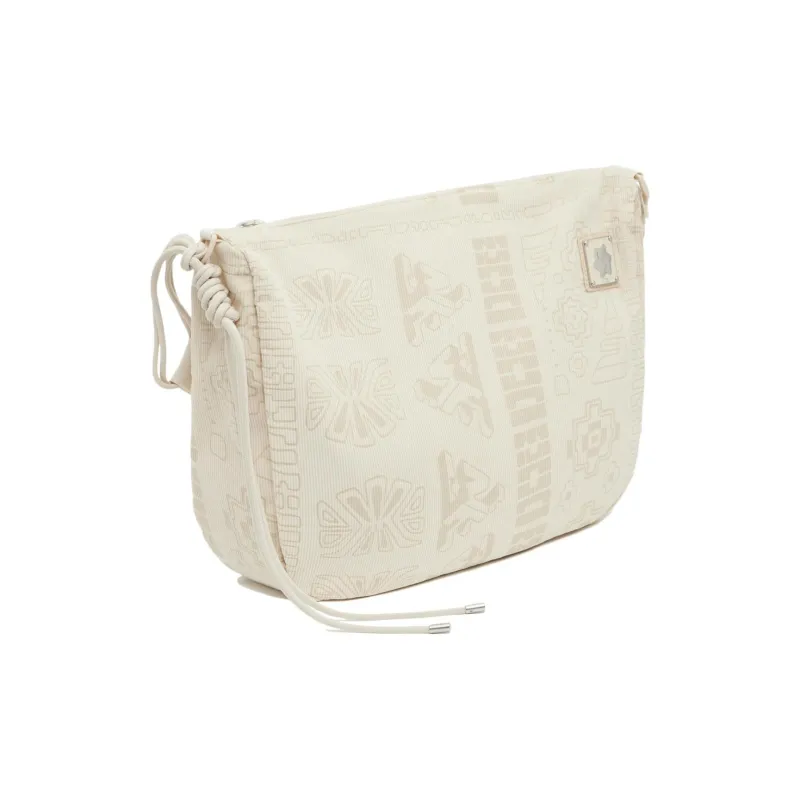 LiNing Chinese Culture Series Cotton Shoulder Bag, Crossbody Bag Unisex Dusty Khaki-1