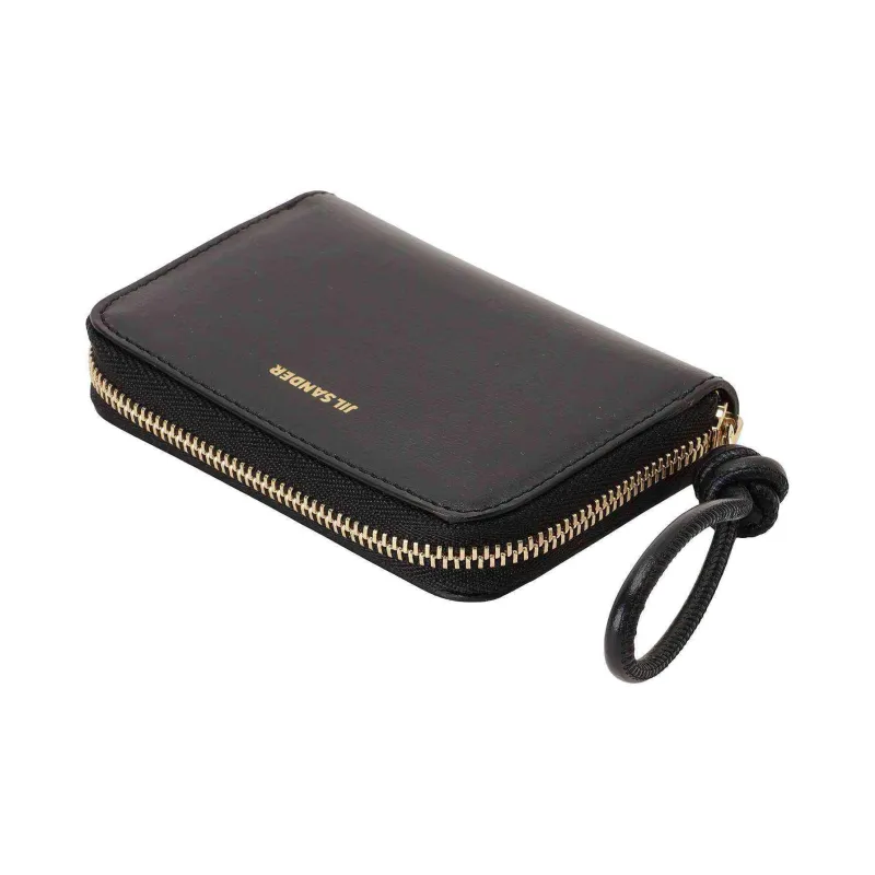 JIL SANDER Logo Plaque Zipped Wallet-1